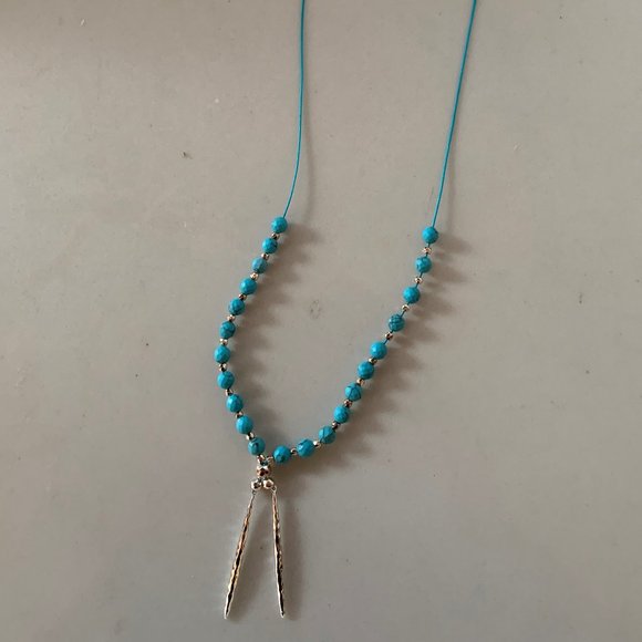 Gorjana Turquoise & Silver beaded necklace - Picture 6 of 8